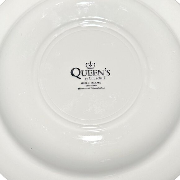 Queen's by Churchill England Blue and White Willow Salad Plate - Picture 2 of 2